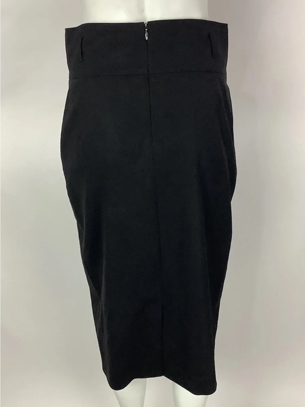 Burberry London Sz 6 US Black Pencil Midi Business Office Interview Skirt